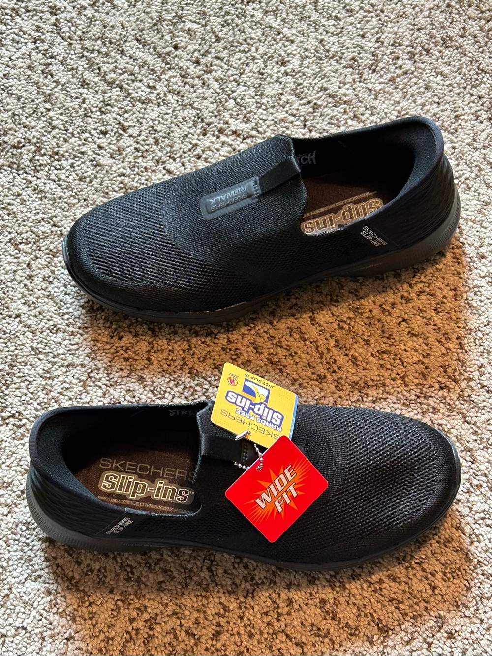 Skechers GoWalk 6 triple black hands free with hyper pillars women's size 9 Wide - Picture 2 of 9